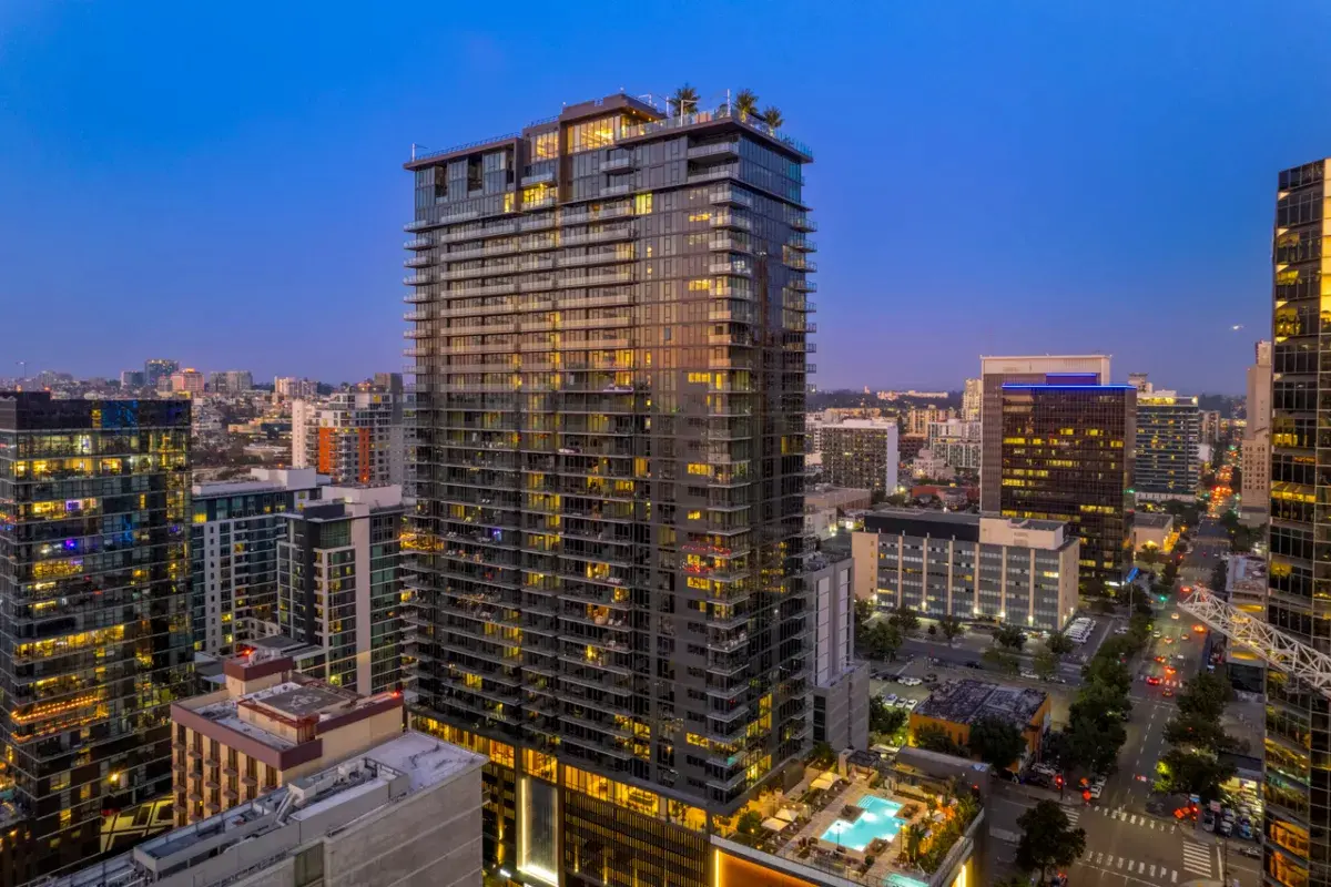 Modern high-rise building